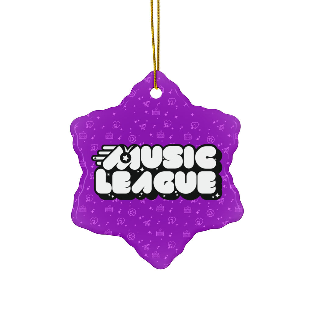 Music League Ceramic Ornament — Double‑Sided