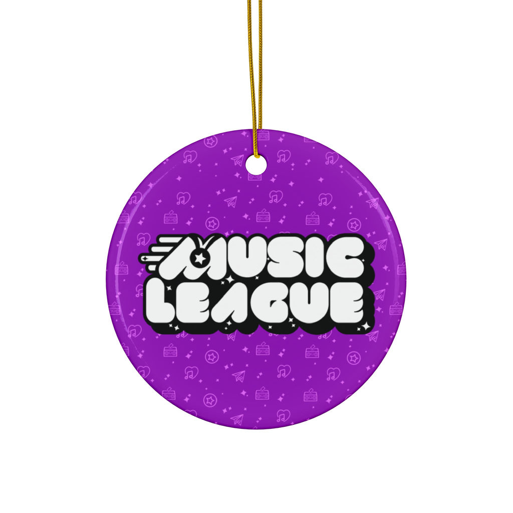 Music League Ceramic Ornament — Double‑Sided